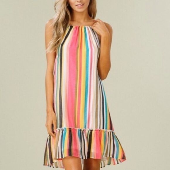 Listicle striped Dress  - Picture 1 of 7